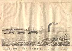 'Monstrous Sea Serpent As Seen at Cape Ann'