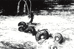 'A Sea Serpent Sighted off the Jersey Shore' from the New York World, 1880.