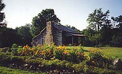Samuel Lyle Log House, Pondlick Herb Farm, Seaman, Ohio