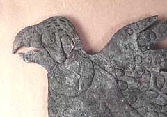 Copper Falcon effigy, ca. 1-350 a.d.