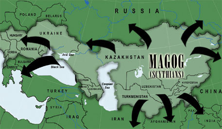 Map of Central Asia, the ancient homeland of Magog. Image � 2006 Mysterious World.
